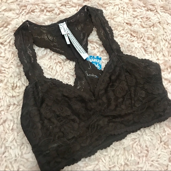 Free People Other - NEW! Free People Chocolate Lace Bralette!